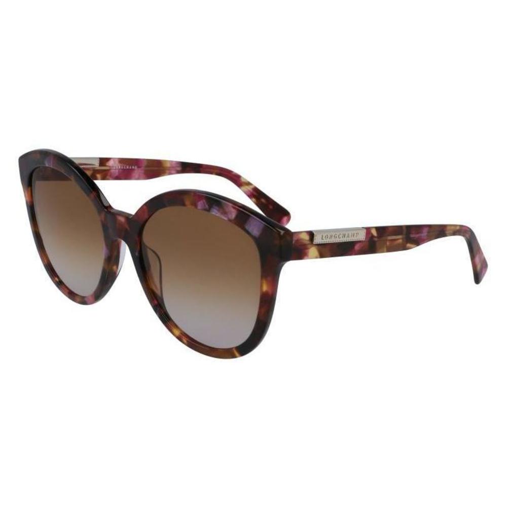 NEW Longchamp LO 671S 690 Pink Tortoise Sunglasses with Brown Gradient Lenses